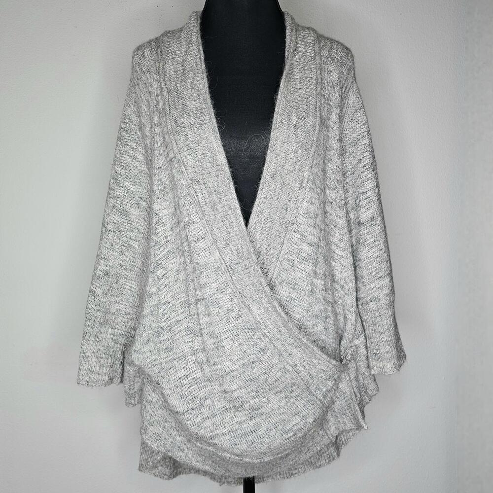 NWT Anthropologie Women's Gray Cardigan Sweater Size Small